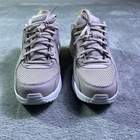 Nike Air Max 90 Women Lilac Pink White Leather Mesh Casual Sneakers 8.5 Shoes